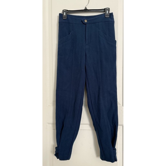 Anthropologie Pants - Maeve Magda Tapered Pants Anthropologie Navy Blue Ankle Size 0